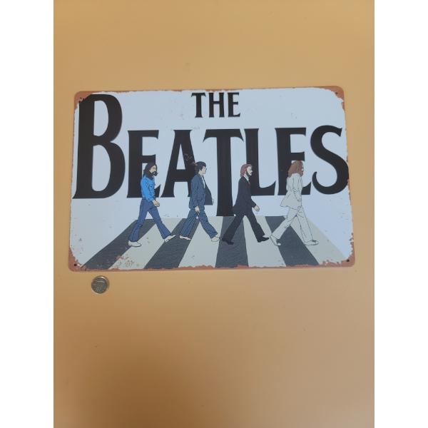 BEATLES METAL SIGN