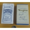 Image 1 : 2 Empty PLAYER"S WEIGHTS CIGARETTE BOXES