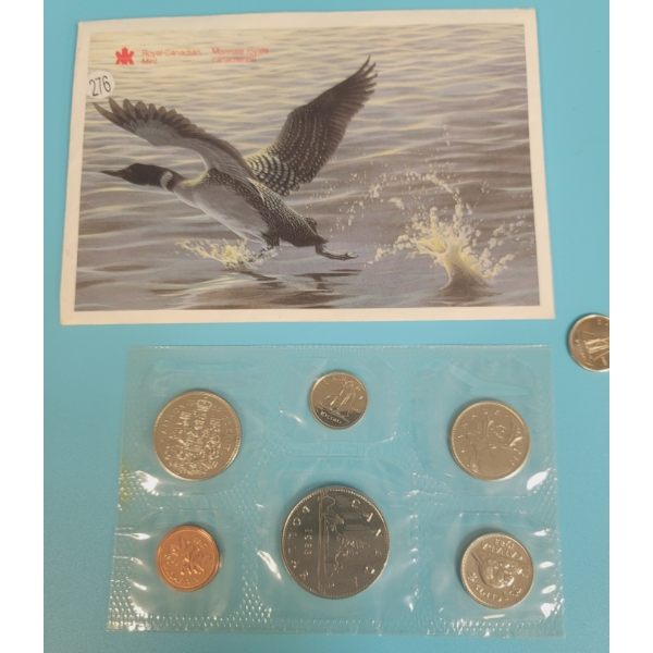 1983 UNCIRCULATED CANDA COIN SET with Envelope
