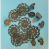 Image 1 : 7 Floral Metal Drawer or Door Pulls