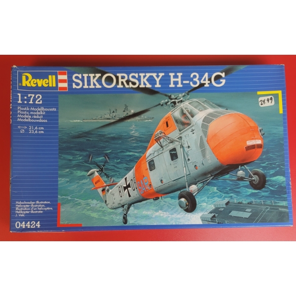 REVELL Model Kit SIKORSKY H-34G HELICOPTER 1/72 Scale Sealed