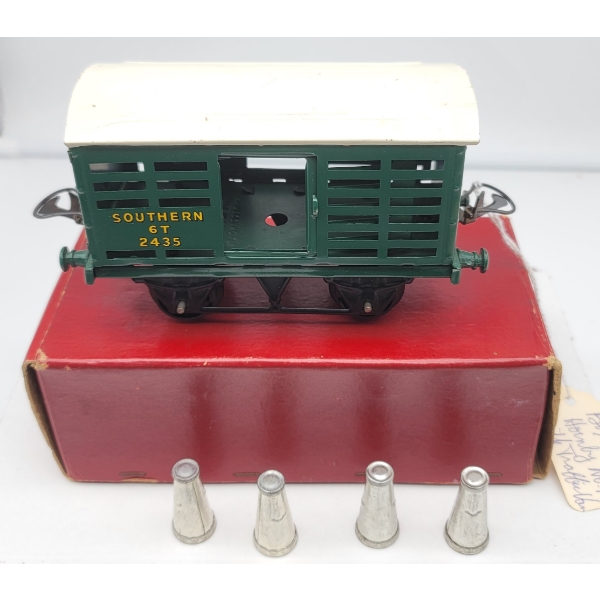 Hornby Post War Tin O Gauge No. 1 Southern Milk  Wagon with Original Box