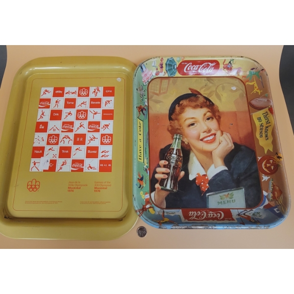 2 Coca-Cola Trays