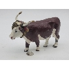 Image 3 : Vintage Heavy Hollow Cast Metal Ploughing Cow Figurine
