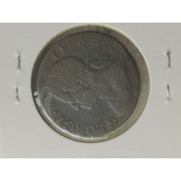 GB 1747 HALF PENNY COIN 