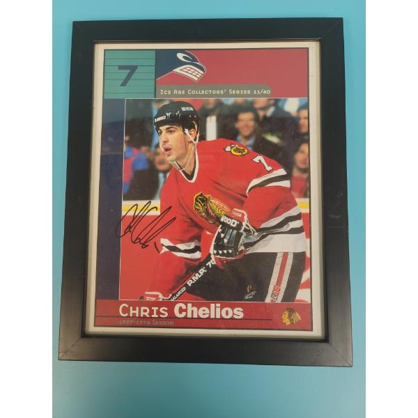 Chris Chelios  Autographed Framed Picture