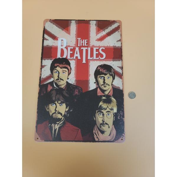 BEATLES METAL SIGN