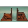 Image 1 : 2 Wooden Automobile Book Ends 