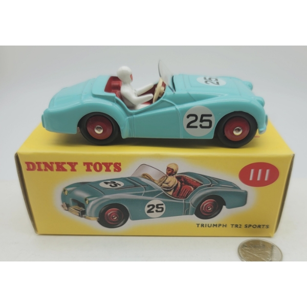 Dinky Toys Atlas TRIUMPH TR 2 SPORTS CAR in Original Box