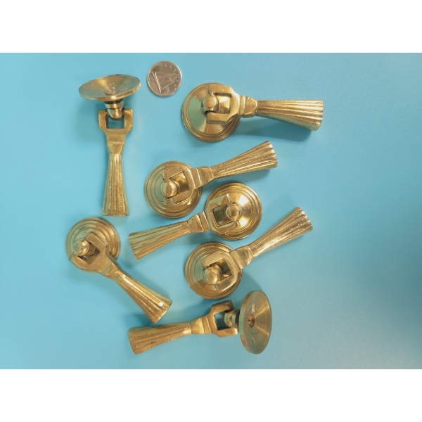 7 Shinny Brass Sash Drawer Pulls