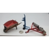 Image 2 : 3 DINKY TOYS Plough, Sack Cart & Wheelbarrow