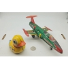 Image 1 : 2 TIN TOYS LEHMAN DUCK USAF FIGHTER JET FRICTION MOTOR