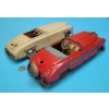 Image 3 : 2 Tin Toy Cars  Good for Parts Clock Work Motors Made in US Zone Germany