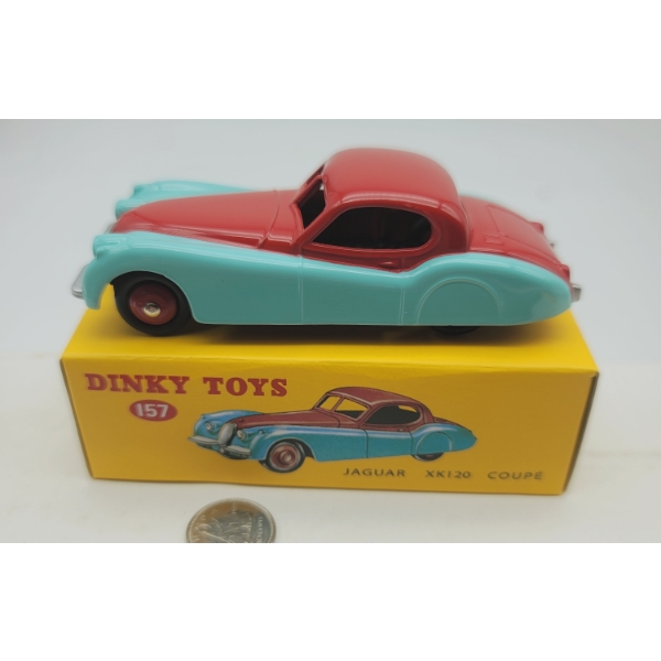 Dinky Toys Atlas JAGUAR XK 120 COUPE SPORTS CAR in Original Box