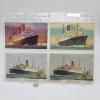 Image 1 : 4 Vintage Cruise Ships Post Cards Unused