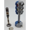 Image 1 : 2 Traffic Lights 1 Plastic Automatic and Cast Metal great for display purposes