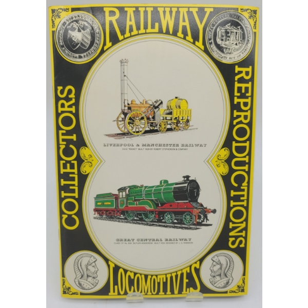 RAILWAY LOCOMOTIVES COLLECTOR CARDS IN ALBUM Complete Set