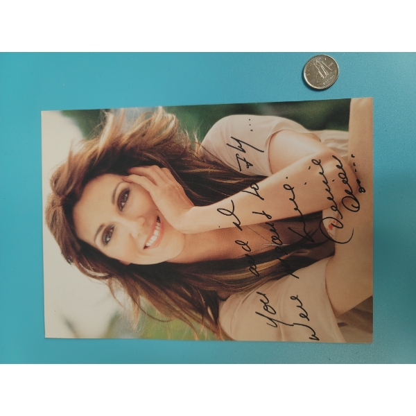 SIGNED CELINE DIONE PHOTO 