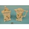 Image 7 : Ornate Porcelain Cockatoo Coffee Pot with Creamer & Sugar Bowl Artist Shellie Kirkendall
