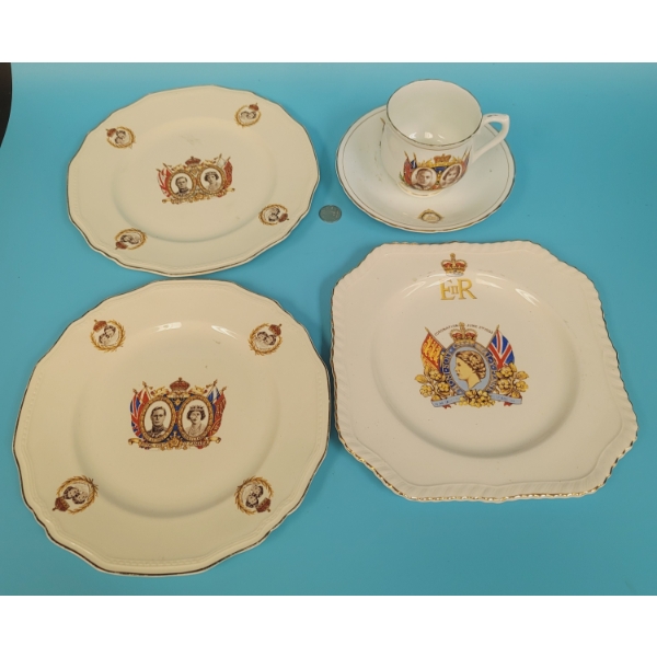 3 Assorted Royalty Plates and Cup & Saucer