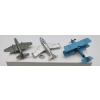 Image 2 : 3 Diecast Aircraft Bi-Plane & 2 Jets