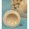 Image 4 : Ornate Porcelain Cockatoo Coffee Pot with Creamer & Sugar Bowl Artist Shellie Kirkendall