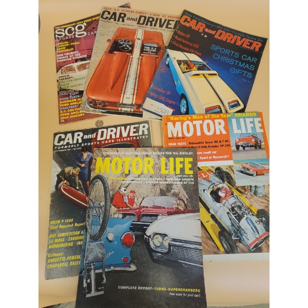 6 1960's Motor Magazines 