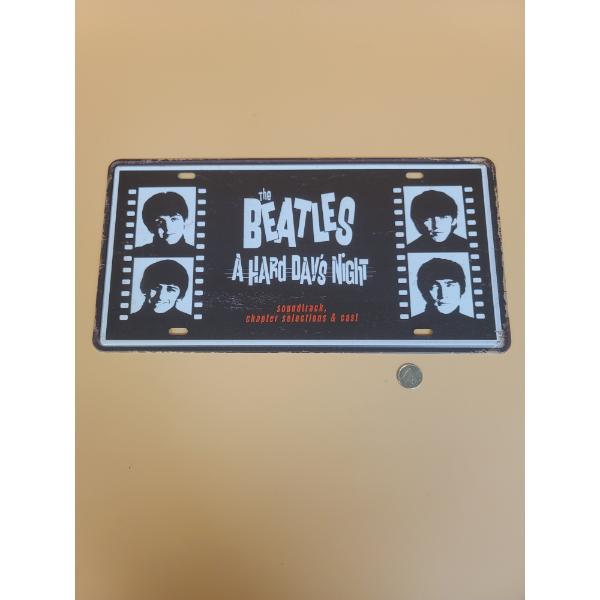 BEATLES HARD DAYS NIGHT LICENSE PLATE
