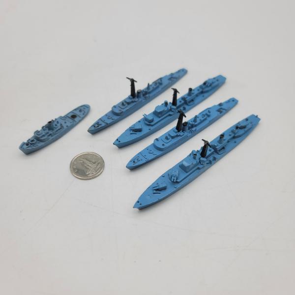 Tri-ang Minic Ships 5 ROYAL NAVY SHIPS