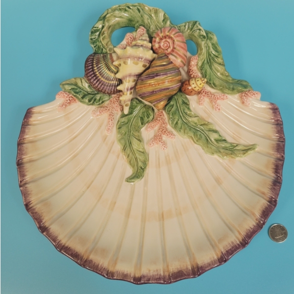 Ceramic Sea Shell Plate