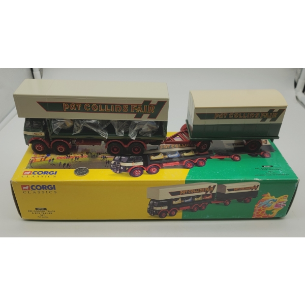 Corgi Toys PAT COLLINS FAIR ERF DODGEM TRUCK & BOX TRAILER VEHICLE in Original Box