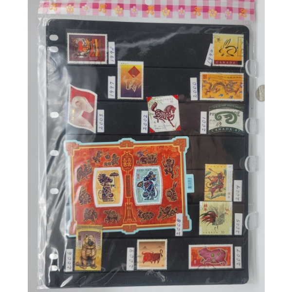 CANADA Chinese New Year Unused & Used Stamps 1997 - 2009