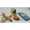 Image 1 : 4 Wind Up, Friction Tin Toys