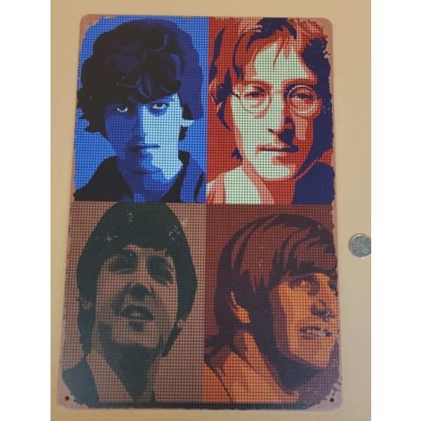 BEATLES METAL SIGN