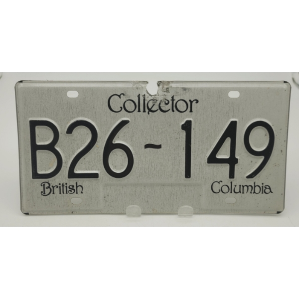 BRITISH COLUMBIA COLLECTOR  LICENSE PLATE