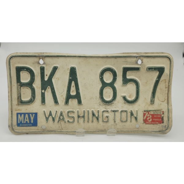 WASHINGTON LICENSE PLATE