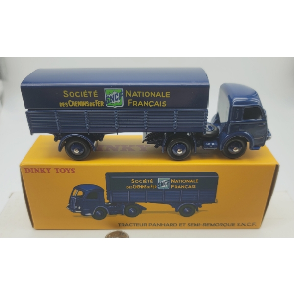 Dinky Toys Atlas PANHARD TRACTEUR and TRAILER S.N.C.F. in Original Box