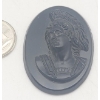 1940's Carved Onyx TROJAN HEAD/BUST 0.012KG