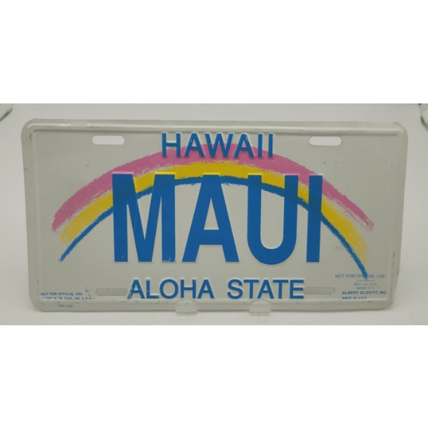 HAWAII Aloha State  LICENSE PLATE