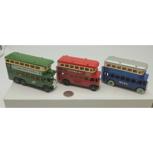 3 LLEDO DOUBLE DECKER BUSES