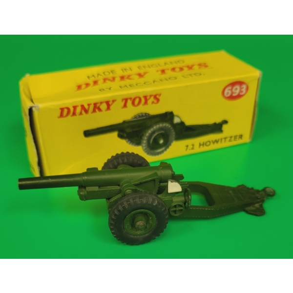 DINKY TOYS MILITARY 7.2 HOWITZER CANON  Very Clean in Original Box