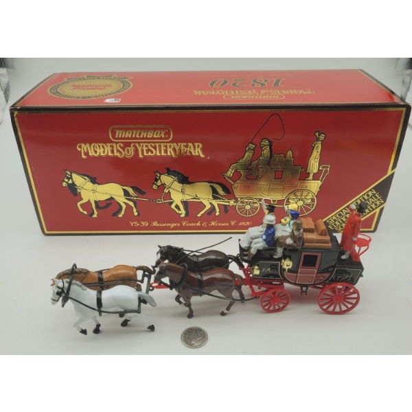 Matchbox Special Edition 1820 PASSENGER COACH & HORSE'S in Original Box