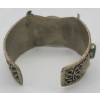 Image 3 : NAVAJO Tino Watch with Blue/Green Malachite Stones Metal Bracelet Cuff Possible Silver