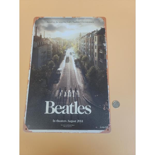 BEATLES METAL SIGN