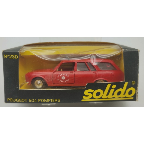 SOLIDO PEUGEOT 504 ESTATE WAGON FIRE TENDER in Original Box