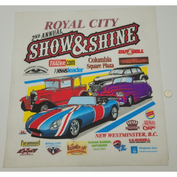 NEW WESTMINSTER SHOW & SHINE ARTWORK 16" x 15"