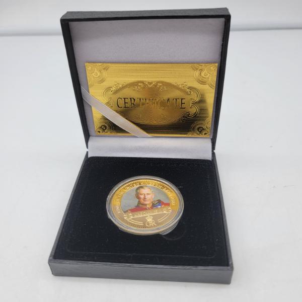 KING CHARLES III Ltd Edition with Certificate Coin/Medallion in Case