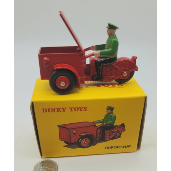 Dinky Toys Atlas TRIPORTEUR 3 WHEELED MOTORCYCLE DELIVERY VAN in Original Box