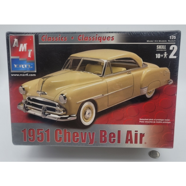 AMT 1951 Chevy Bel Air Model Kit Sealed 1/25 Scale