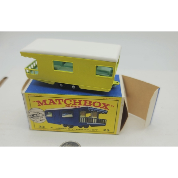 MATCHBOX LESNEY #23 TRAILER CARAVAN IN ORIGINAL BOX